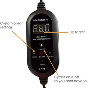 Polar Products digital timer controller with custom on off settings and cycle display