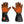 California Heat black heated gloves with orange heating elements visible on palms