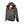 California Heat grey zip up hoodie with black trim and hood lining