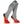 Grey knee high heated socks with battery pack attached to the side