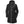 Helly Hansen black hooded waterproof long jacket with front zipper and chest pocket