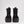 Back view of black Pajar winter boots with thick platform soles