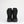 Back view of black Pajar winter boots with quilted shaft and branded pull tab
