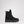 Black lace up winter boot with a thick platform lug sole