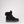Pajar black winter boot with faux fur cuff and thick grey lug sole