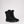 Pajar black mid calf winter boots with faux fur trim and velcro strap closure