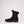 Pajar black winter boot with faux fur trim and thick rubber sole