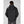 Back view of a person wearing a black Helly Hansen hooded jacket