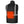 Back view of a black Pioneer heated safety vest with reflective stripes
