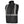 Pioneer black quilted safety vest with reflective stripes and zippered pockets