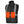 Pioneer black heated safety vest with reflective stripes and front zipper