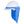 White hard hat with a blue neck shade attachment