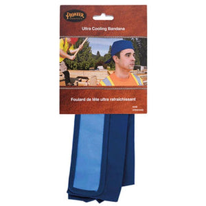 Pioneer blue ultra cooling bandana in retail packaging