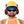 Pioneer worker wearing a yellow hard hat, blue headband, black sunglasses, and ear muffs over an orange safety vest