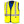 Pioneer yellow quilted safety vest with reflective stripes
