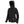 Pioneer black hooded softshell jacket with front zipper and pockets