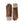 Hestra brown leather gloves with beige ribbed wool cuffs