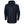 Helly Hansen navy blue waterproof hooded raincoat with front pockets and snap button closure