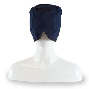 Polar Products navy blue cooling cap on a white mannequin head