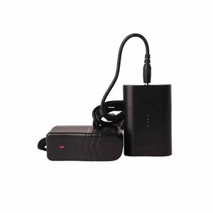 Pnuma Outdoors black battery pack and wall charger with connected cable
