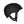 Matte black POC bicycle helmet with side ventilation and adjustable chin strap