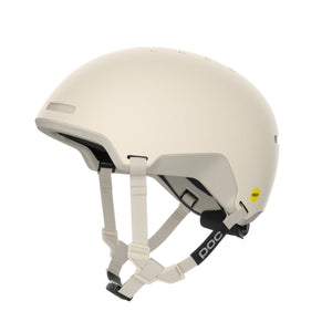 POC beige commuter bicycle helmet with Mips safety system