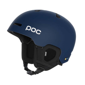 POC navy blue ski and snowboard helmet with ear pads