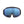 POC ski goggles with black frame and blue reflective lens