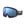POC ski goggles with black frame and blue mirrored Zeiss lens