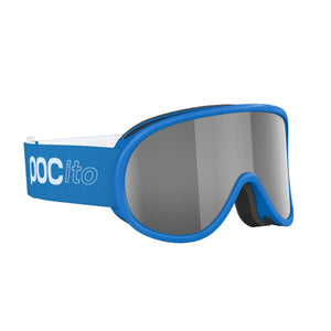 POC POCito Retina Kid's Ski Goggles Partly Sunny Silver Lens - Fluorescent Blue Frame