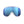 POC ski goggles with white frame and blue reflective Zeiss lens