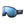 POC ski goggles with black frame and blue reflective Zeiss lens