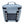 Light grey soft sided cooler with black zipper and mesh front pocket