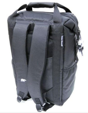 Black Polar Bear Coolers backpack with padded shoulder straps and top handle