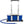Polar Products blue and white rolling cooler with extended handle and attached blue hose