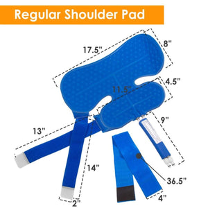 Polar Products regular shoulder pad with dimension labels