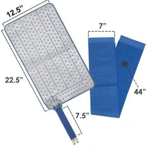 Polar Products cooling therapy pad with dimensions labeled in inches