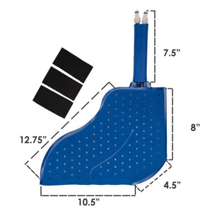 Polar Products blue cooling pad with dimensions labeled