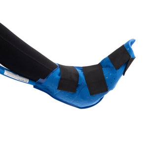 Polar Products blue cold therapy ankle wrap with black velcro straps