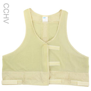 Polar Products cooling vest in light yellow with hook and loop side and front closures