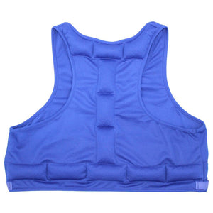 Polar Products blue cooling vest with padded back panels