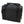 Black rectangular soft cooler bag with top carry handles and shoulder strap