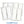 Set of six rectangular Cool58 cooling packs in clear plastic