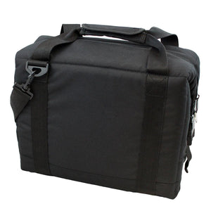 Polar Products black insulated cooler bag with carry handles and shoulder strap