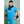 Person wearing Polar Products black cooling neck wrap and wrist bands with blue shirt and cap