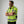 Man wearing a Polar Quest high visibility yellow safety vest with integrated cooling fan