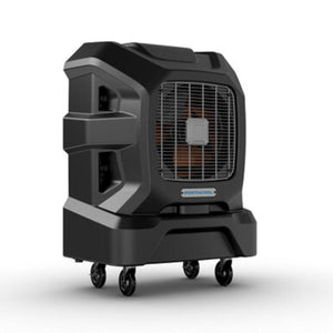 Portacool portable evaporative cooler on wheels
