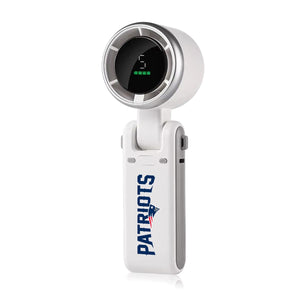 AlphaCool handheld fan with digital display and Patriots logo
