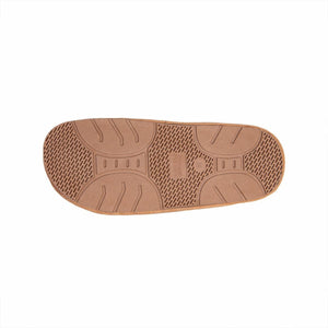 Brown Cloud Nine Sheepskin slipper sole with textured tread pattern