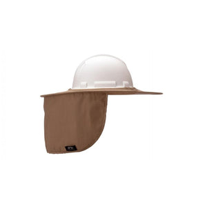 Pyramex Safety hard hat sun shade in tan